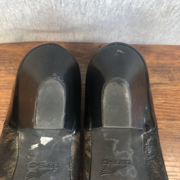 Dansko Bonnie Brown Animal Print Patent Leather Mary Jane Heels SZ‎ 40 US 9.5-10 - Picture 10 of 11